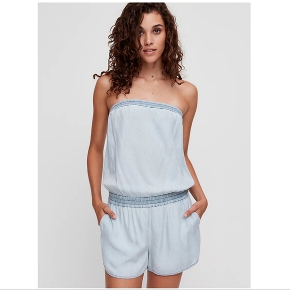 Aritzia Talula Sunday Best Cropsey White Blanc Romper NWT - Picture 1 of 11